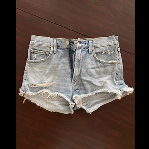 Citizens of Humanity Cutoff Fray Jean Denim Shorts